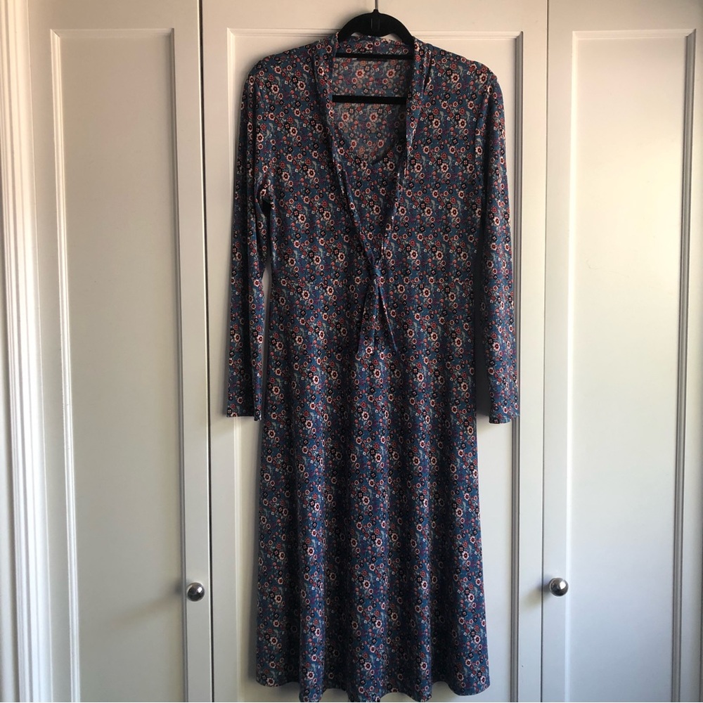 Stretchy Floral Midi Dress